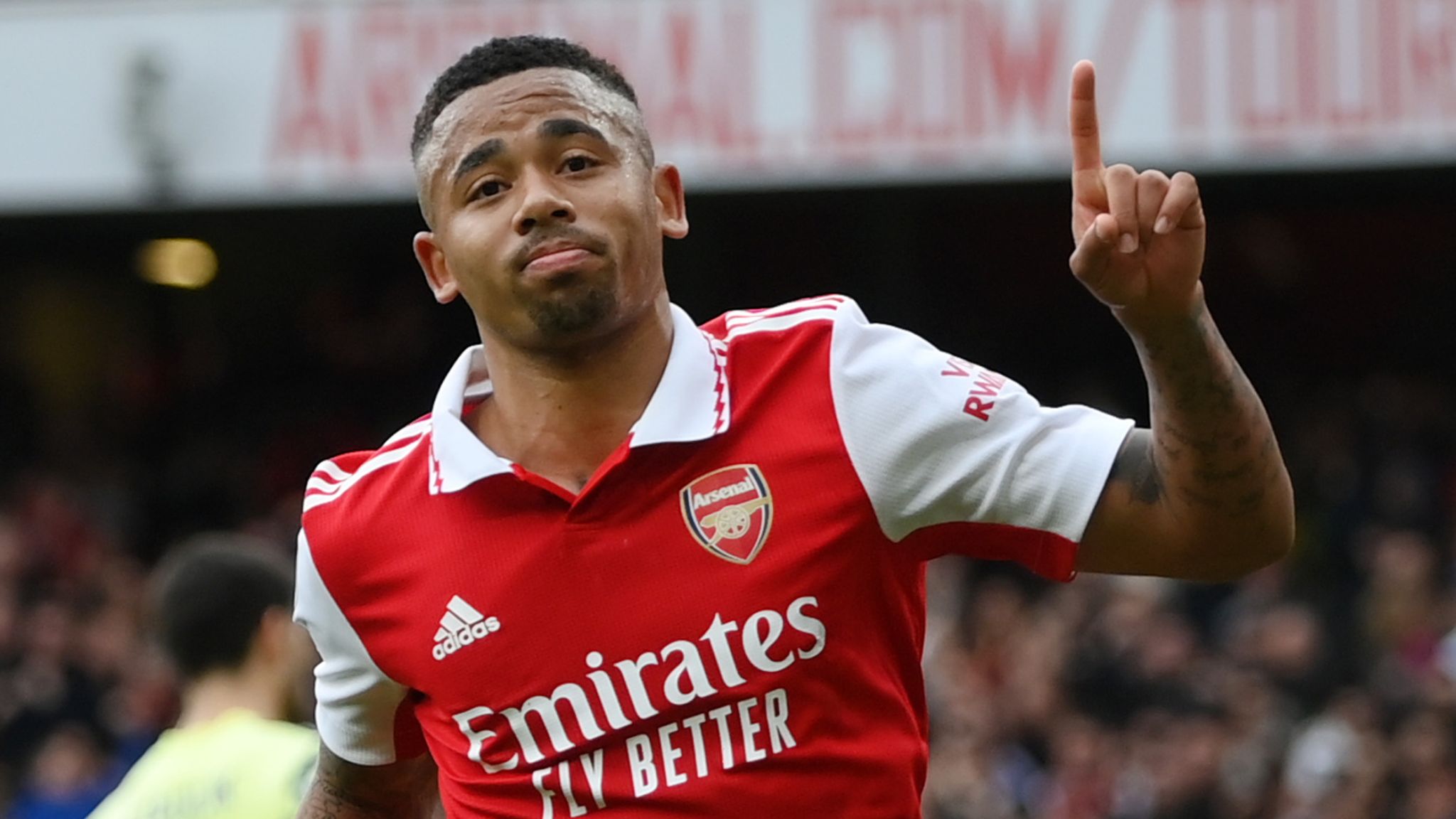 Arsenal 4-1 Leeds Gabriel Jesus scores twice as Gunners restore eight-point lead at top of Premier League Football News Sky Sports