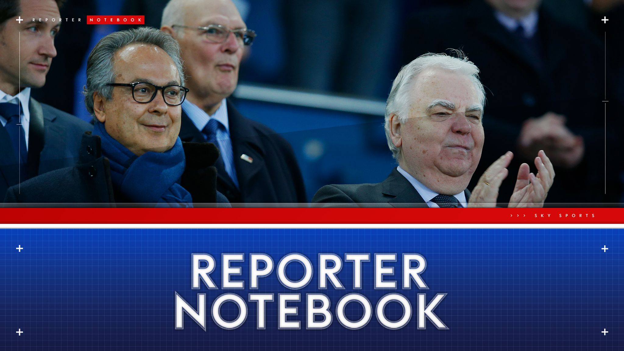 Everton Reporter Notebook Changes at top and new investment on the