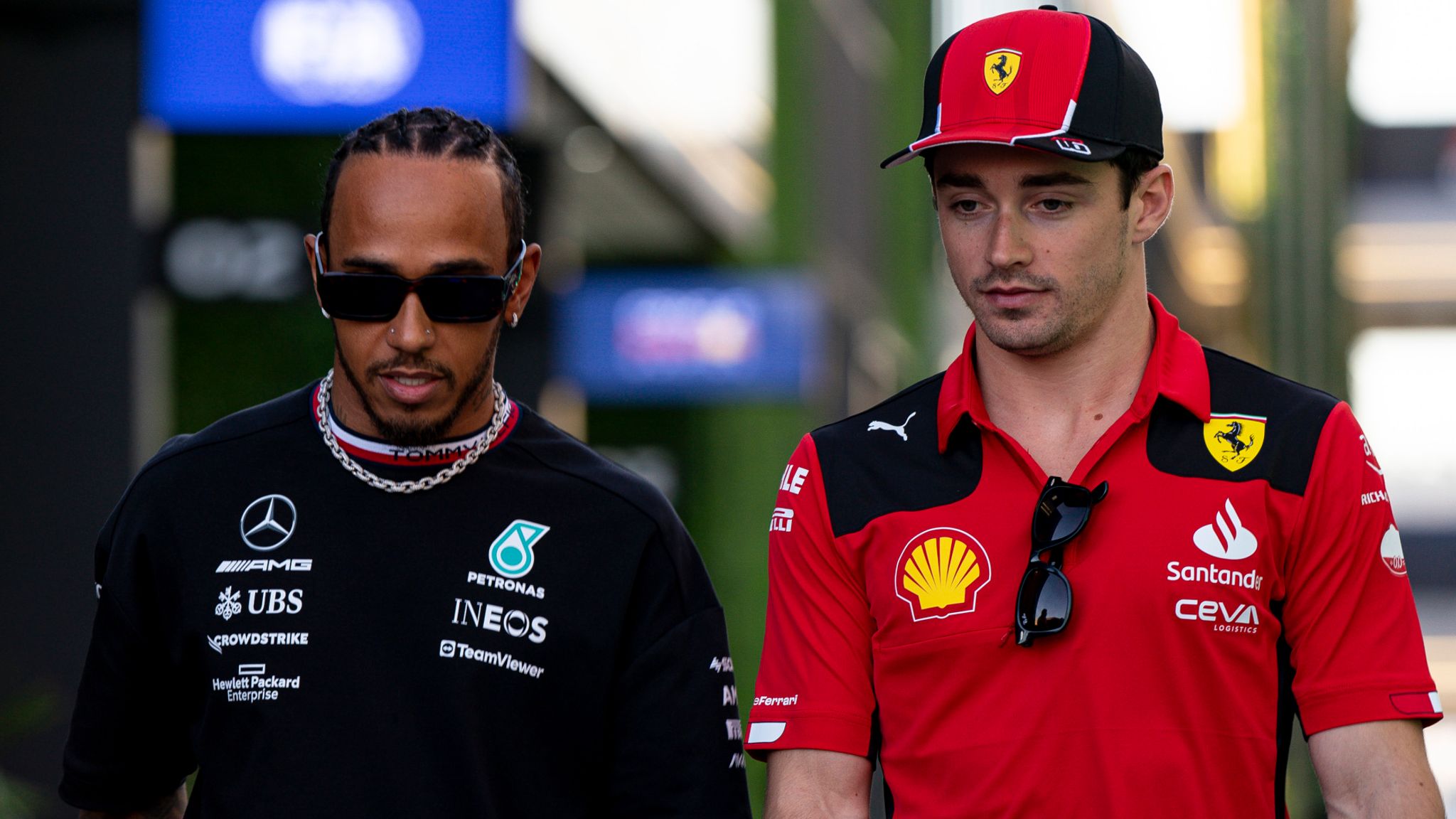Charles Leclerc denies holding talks with Mercedes as Lewis Hamilton says  speculation doesn't impact contract talks | F1 News