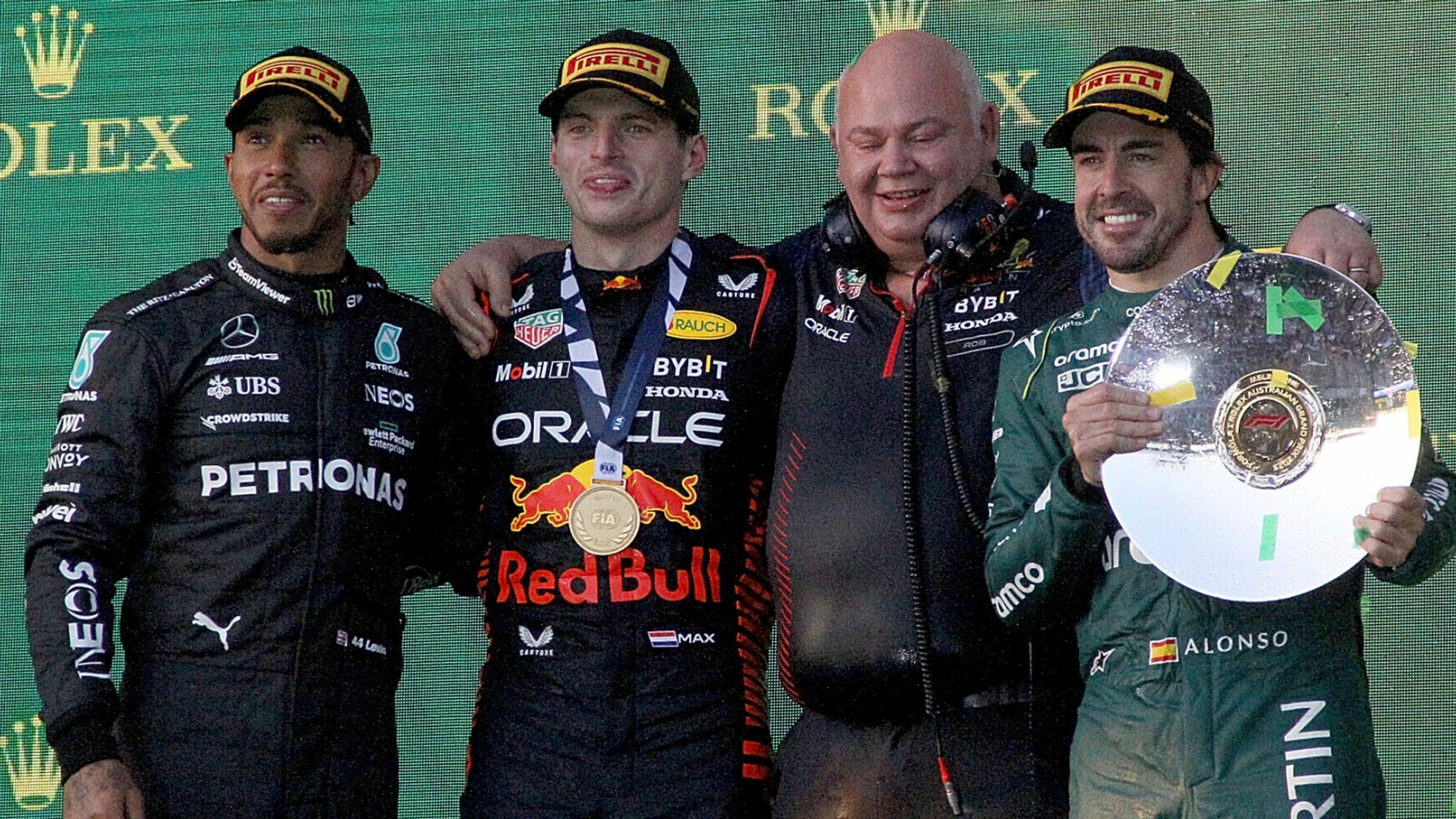 Australian GP Max Verstappen holds off Lewis Hamilton for victory after wild finish to chaotic race F1 News
