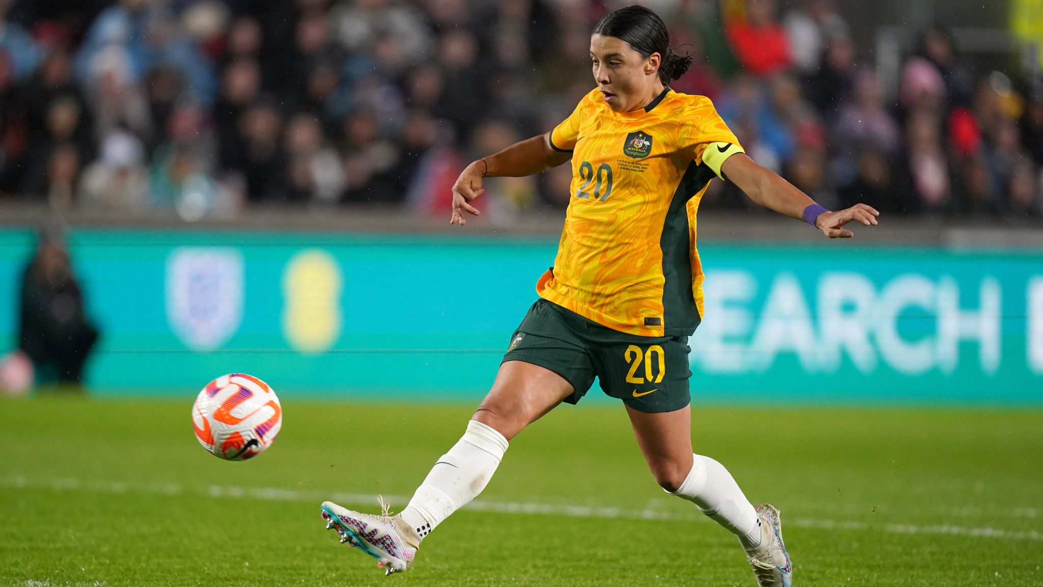 England Women 02 Australia Women Sam Kerr on target as Lionesses lose