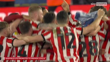 Bramall Lane erupts as Sheffield Utd are promoted to the PL!