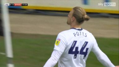 'Brilliant!' - Potts fires Preston ahead with fierce strike
