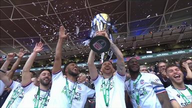 'Jubilation at the home of football!' - Bolton lift the EFL trophy!