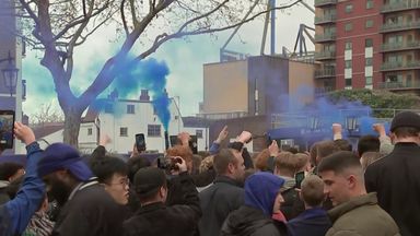 Chelsea fans put on pyro show ahead of crucial second leg! 