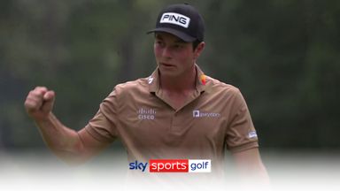 Hovland holes incredible Putt to save par