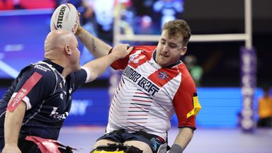 Matt Wooloff featured for the USA at last year's Wheelchair Rugby League World Cup