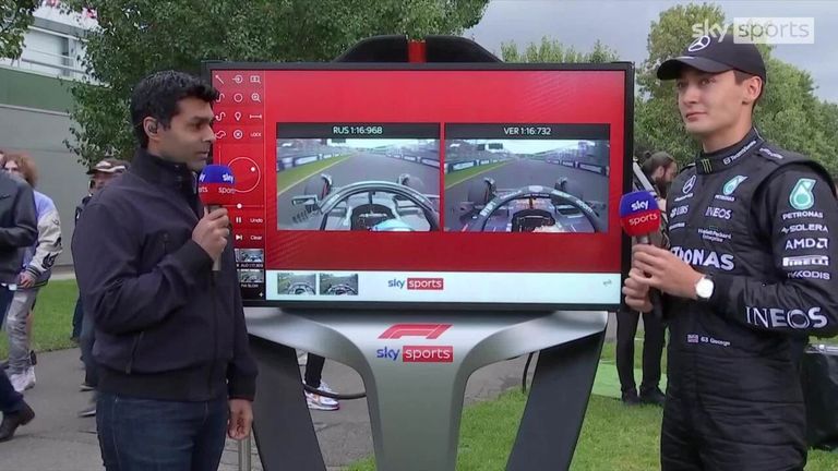 Karun Chandhok invites George Russell to analyse his qualifying lap for the Australian GP.