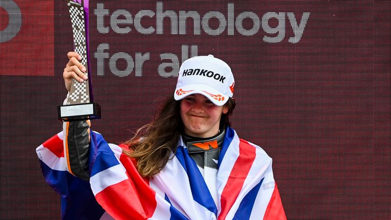 Abbi Pulling is one of four British drivers on the F1 Academy grid