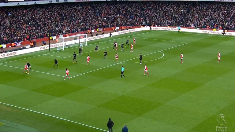 With Arsenal needing a goal to beat Bournemouth late on, Arteta's side create a front seven