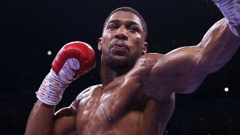 Anthony Joshua announces Dillian Whyte rematch at The O2 in London on ...