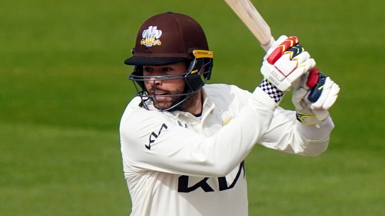 Surrey's Ben Foakes on day one of the LV= Insurance County Championship