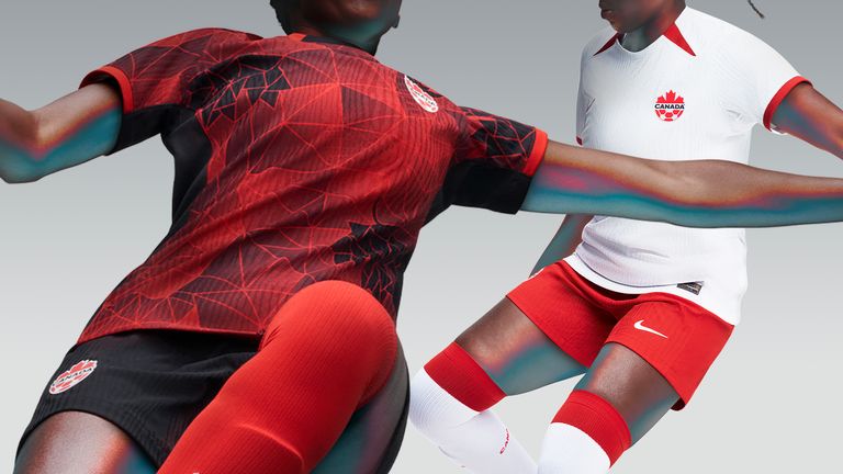 Canada's Women's World Cup kits (image: Nike)