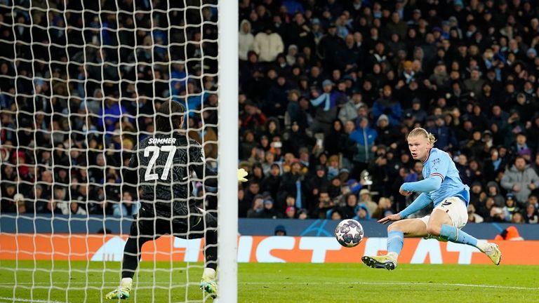 Erling Haaland scored Manchester City's third