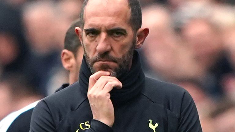 Cristian Stellini on the touchline at St. James&#39; Park