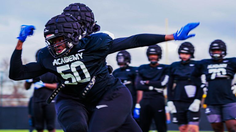 Emmanuel Okoye of the NFL Academy 