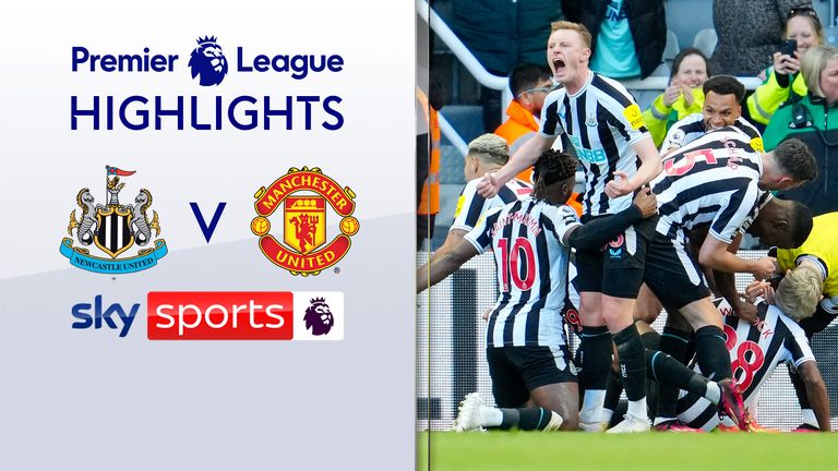 Highlights of Newcastle against Manchester United in the Premier League
