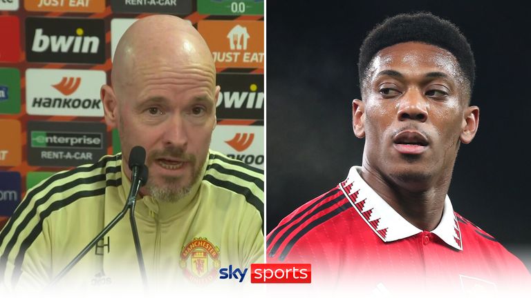 Manchester United manager Erik ten Hag says Anthony Martial&#39;s performances are backed up by the statistics this season.