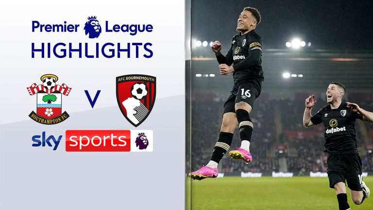 Highlights of Southampton against Bournemouth in the Premier League.