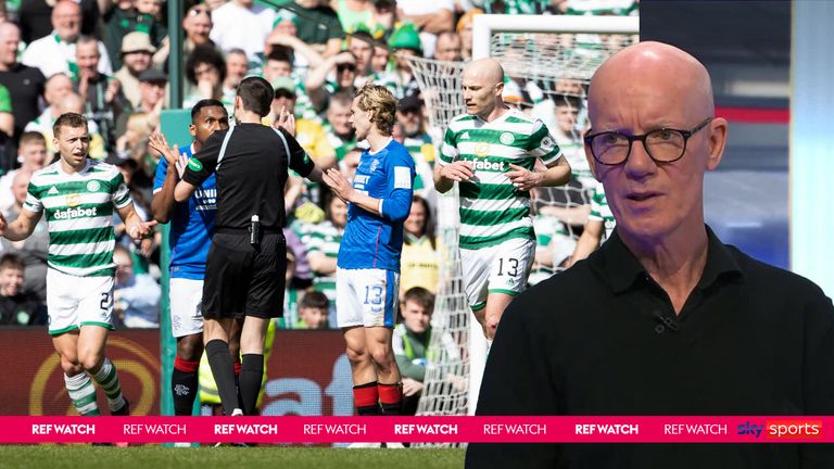 Speaking on Ref Watch, Dermot Gallagher says Celtic &#39;got very lucky&#39; when Alfredo Morelos&#39; goal for Rangers was ruled out for a foul.