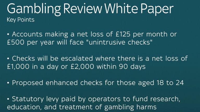 The key facts around today's gambling review white paper