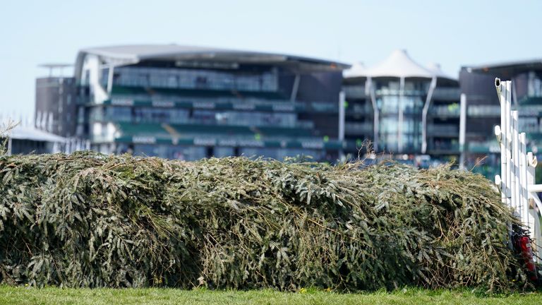 Grand National fences at Aintree