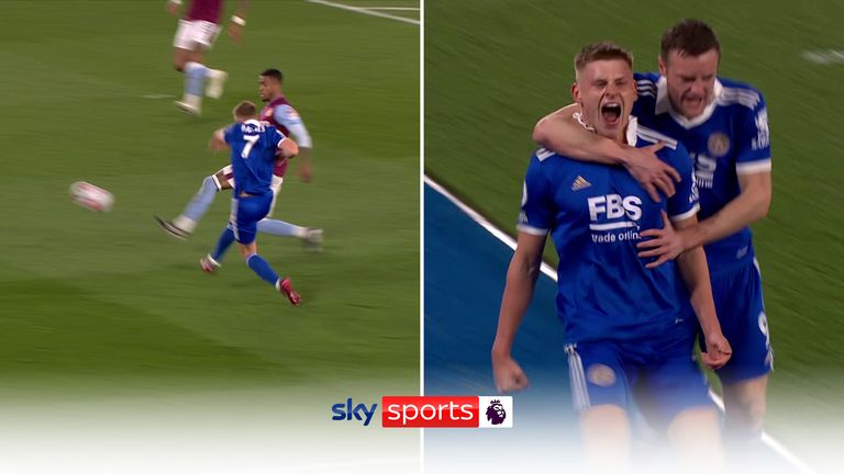 Harvey Barnes Leicester v Aston Villa
