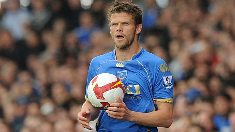 Hermann Hreidarsson during his time with Portsmouth