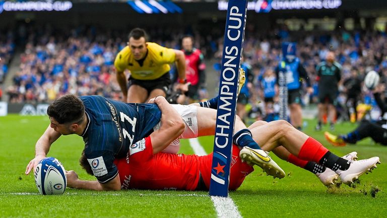 Jimmy O'Brien had a further potential Leinster try ruled out after a TMO review