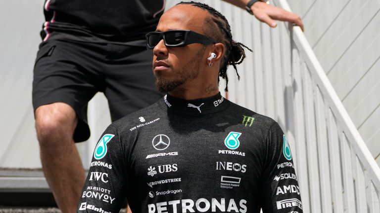Lewis Hamilton qualified fifth for the Azerbaijan GP
