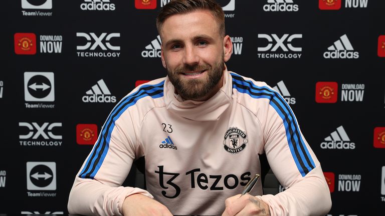 Luke Shaw has signed a new four-year deal at Manchester United