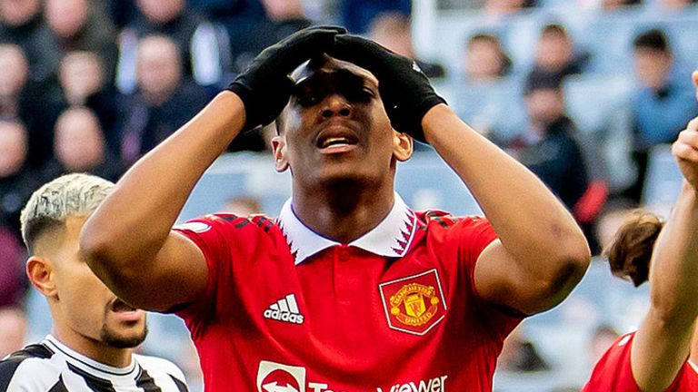 Substitute Anthony Martial regrets missed chance against Newcastle