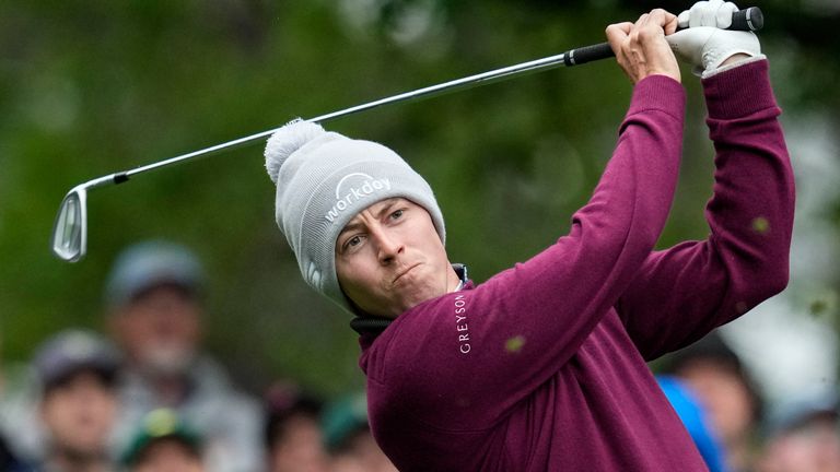 Matt Fitzpatrick is among the group chasing the leaders at The Masters