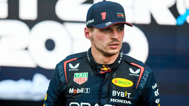 Max Verstappen had to settle for second in Baku