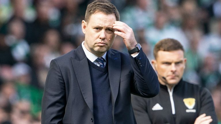 Rangers manager Michael Beale during a cinch Premiership match between Celtic and Rangers