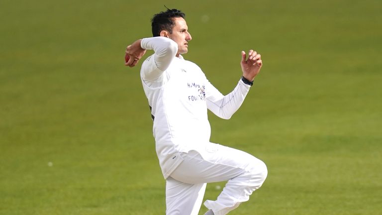 Hampshire&#39;s Mohammad Abbas in action during day one of the LV= Insurance County Championship Division Two match at The Ageas Bowl, Southampton. Picture date: Thursday April 6, 2023