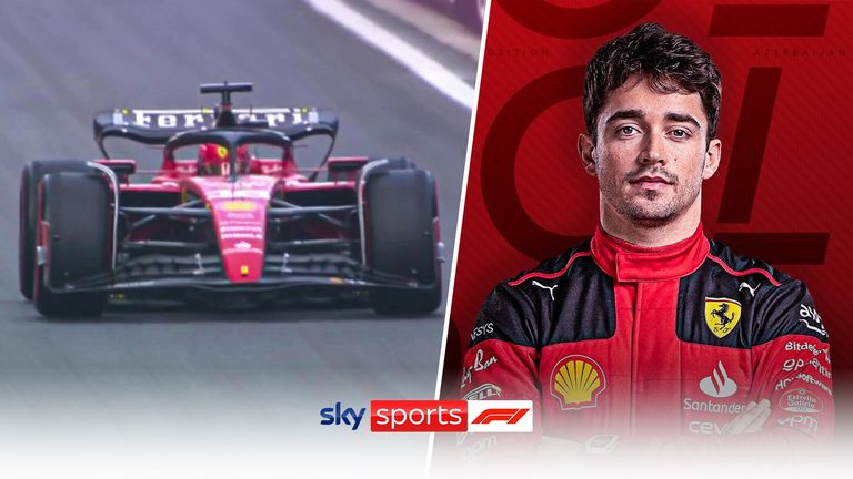 Ride onboard with Charles Leclerc as the Ferrari driver secures pole for the third successive time in Azerbaijan.