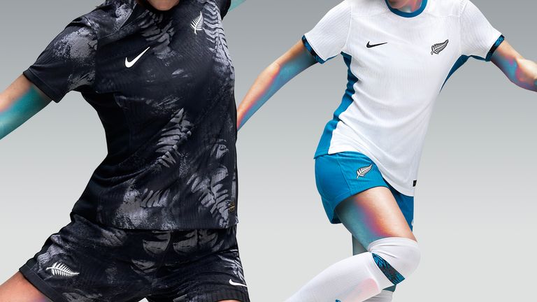 New Zealand's Women's World Cup kits (image: Nike)