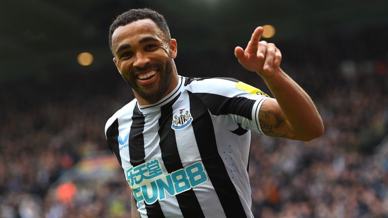 Callum Wilson celebrates after extending Newcastle&#39;s lead against Southampton