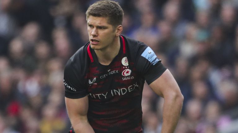 Owen Farrell notched four penalties and four conversions as Saracens beat London Irish to wrap up top spot in the Gallagher Premiership