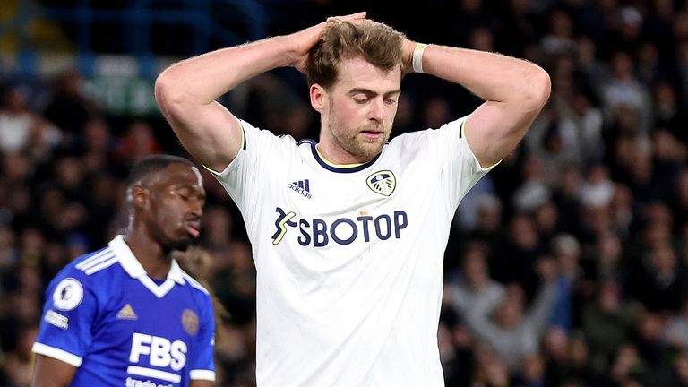 Patrick Bamford reacts to his missed chance