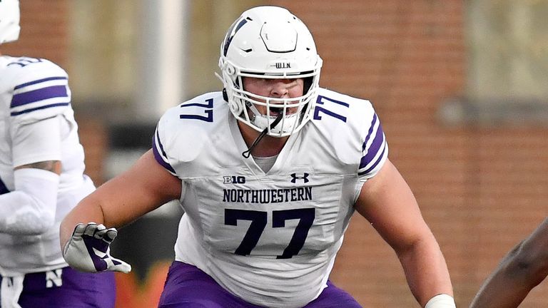 Northwestern offensive lineman Peter Skoronski 