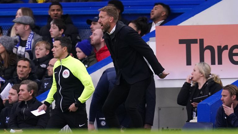 Chelsea manager Graham Potter felt the wrath from some of his own supporters