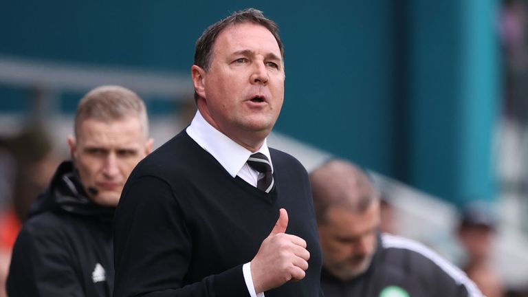 DINGWALL, SCOTLAND - APRIL 02: Ross County Manager Malky Mackay during a cinch Premiership match between Ross County and Celtic at the Global Energy Stadium, on April 02, 2023, in Dingwall, Scotland.  (Photo by Craig Williamson / SNS Group)