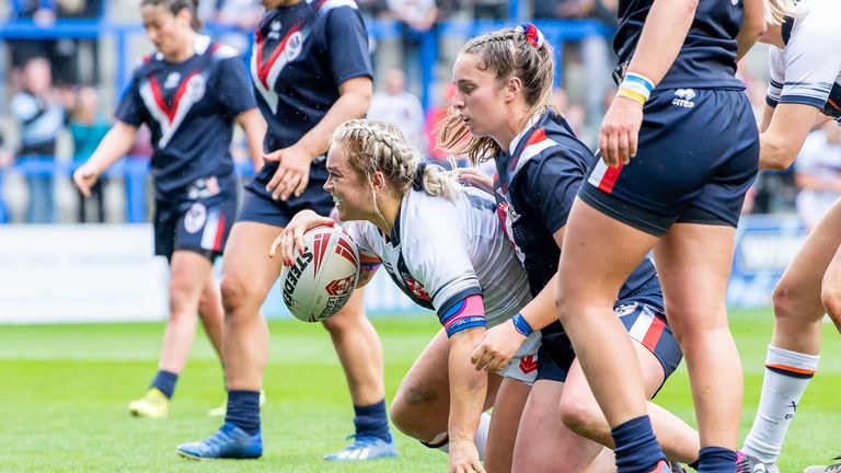 Highlights of the  rugby league international match between England Women and France Women.