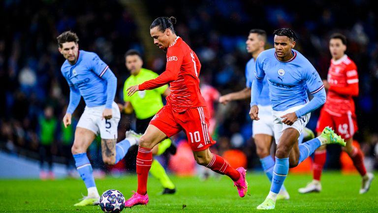 Leroy Sane had a positive night back in Manchester