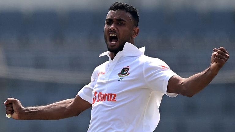 Bangladesh's Shoriful Islam claimed their best bowling figures in an away Test with 7-48