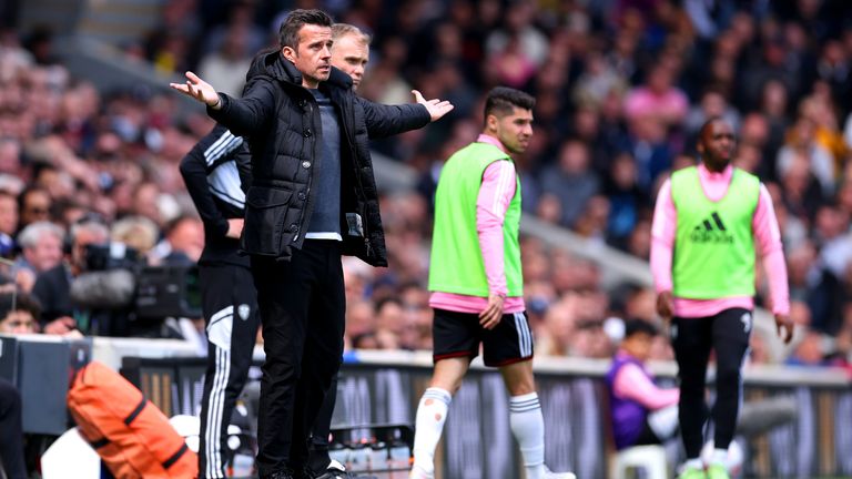 Fulham manager Marco Silva was back on the touchline