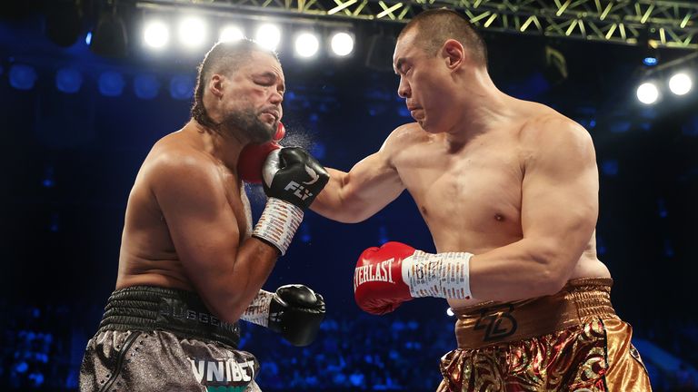 Joe Joyce suffers stunning defeat to Zhilei Zhang in huge blow to world  title hopes | Boxing News | Sky Sports