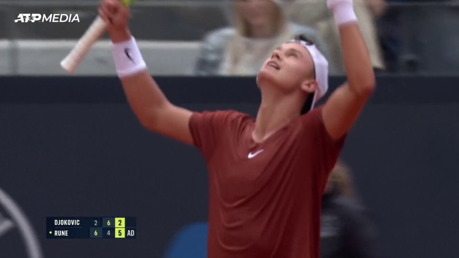 Italian Open: Novak Djokovic tumbles out in rainy Rome to Dane Holger ...